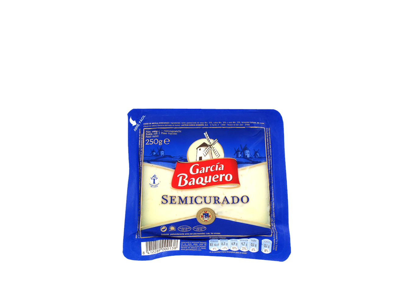 GARCÍA BAQUERO QUESO SEMICURADO IBÉ 250G